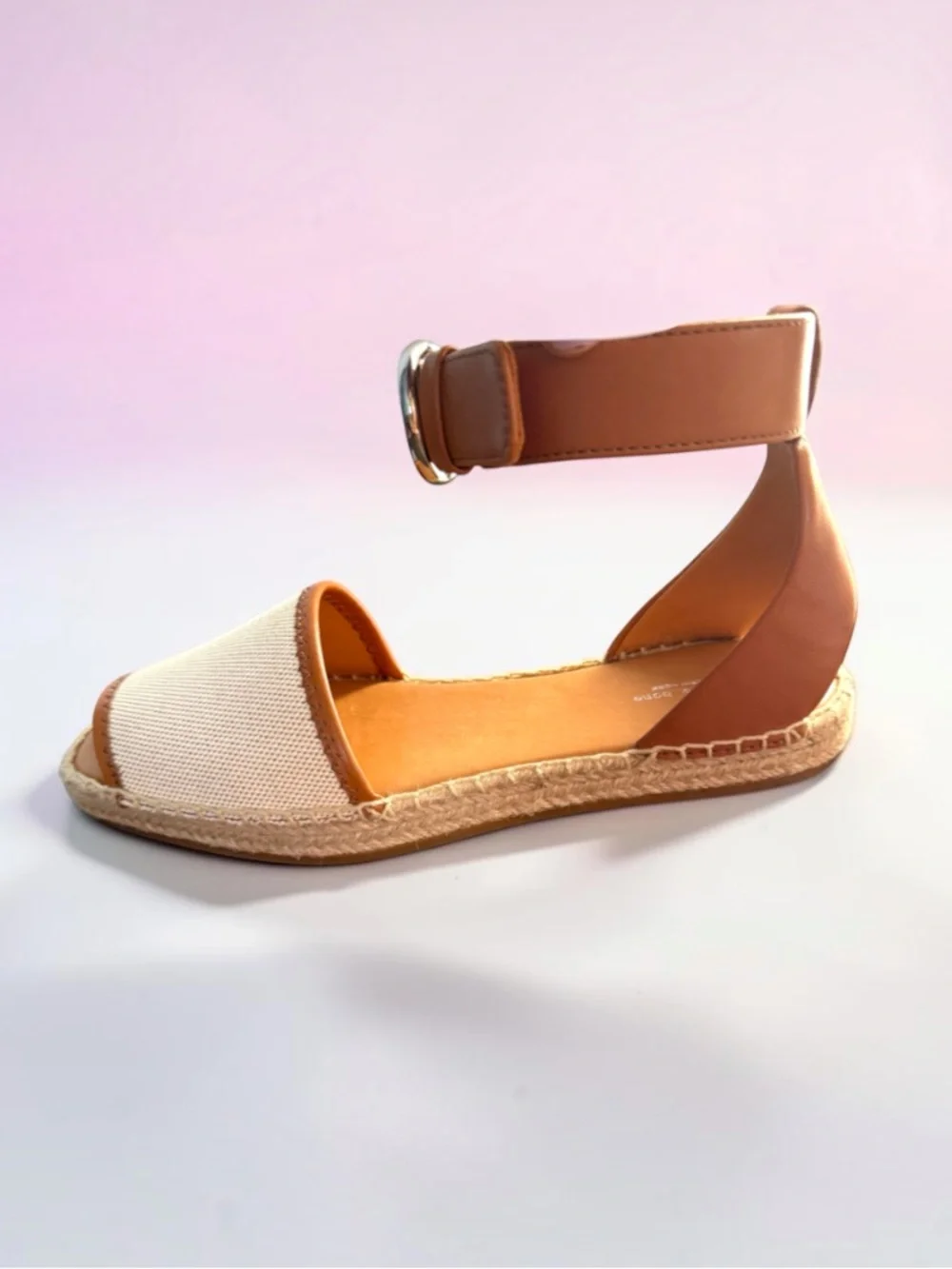 RAG & BONE Anteros Leather Espadrille Flats Size EU 36.5, US 6.5